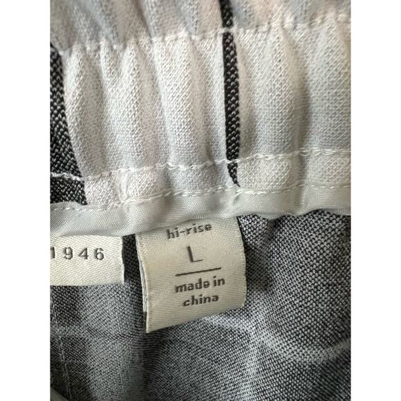 Est. 1946 White Checkered High Rise Pants - Size Large - Picture 2 of 5